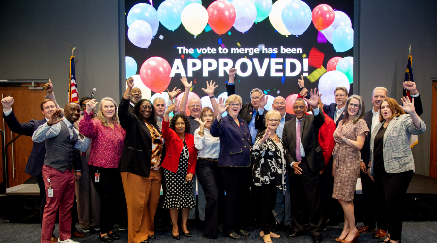 Approved merger group picture.