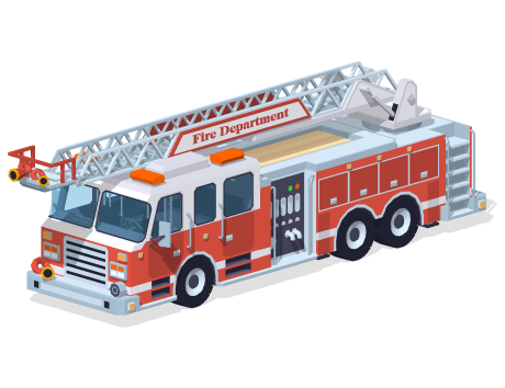 Fire truck graphic