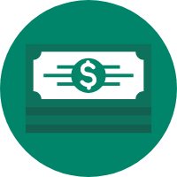 stack of money icon.