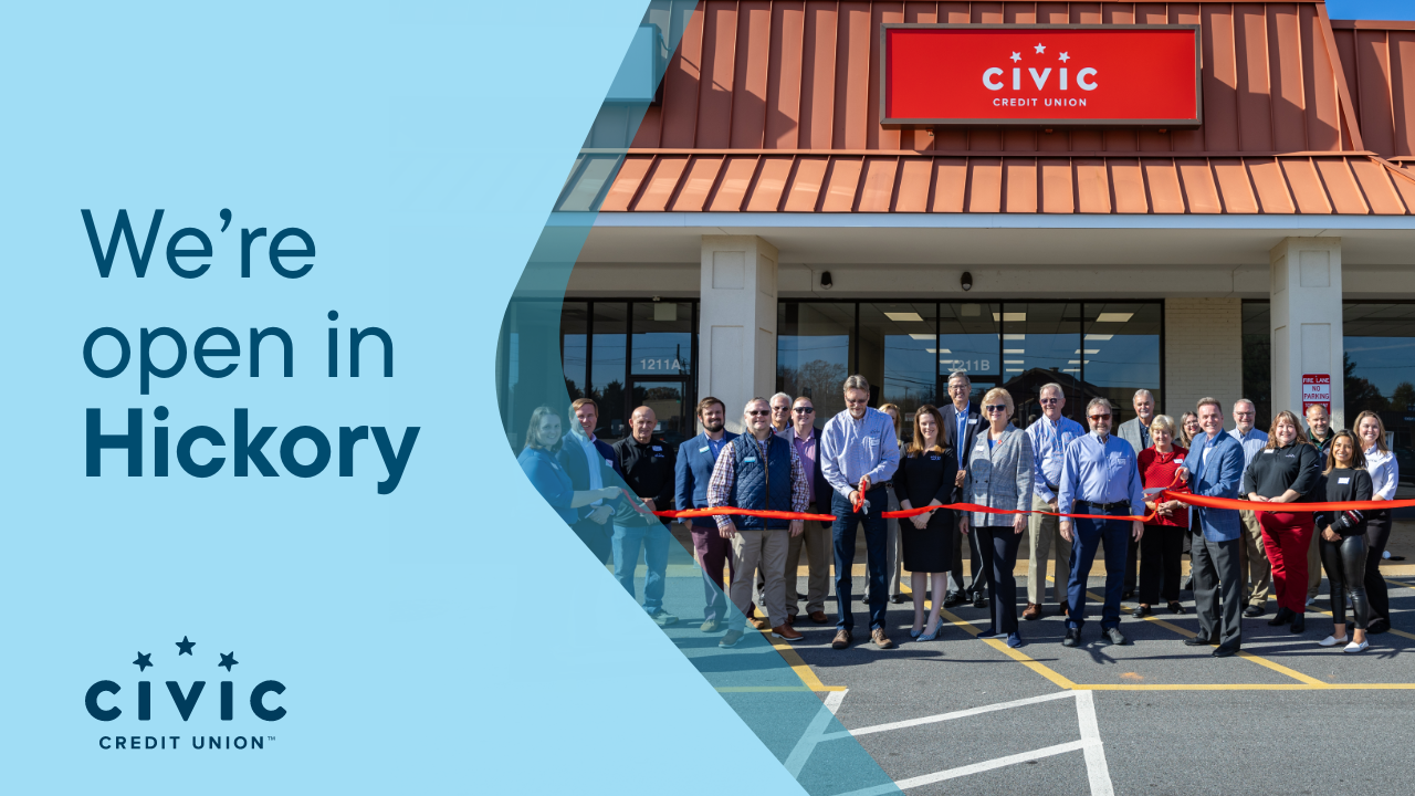 We're open in Hickory
