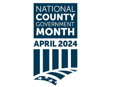 National County Government Month, April 2024 logo