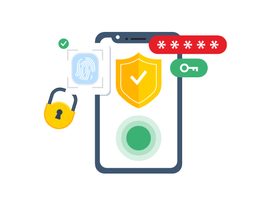 Make sure the way you access your online accounts and devices is safe and secure using passwords and credentials.