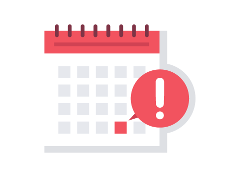 Graphic of a calendar with a randomly selected, non-descriptive date highlighted, symbolizing a chosen day or appointment.