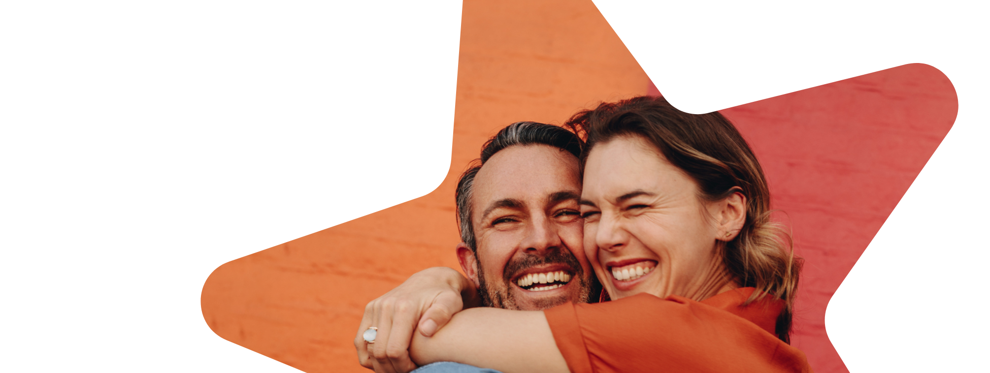 A couple celebrating a new Civic Mortgage