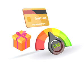 Graphic of a credit card.