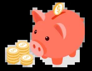 Graphic of a piggy bank