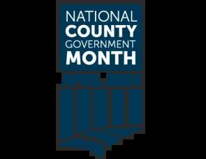 National County Government Month, April 2024 logo