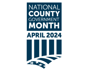 National County Government Month, April 2024 logo