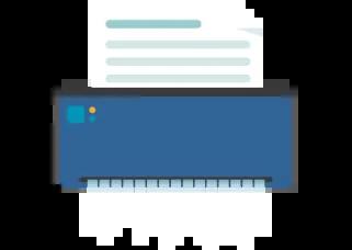Graphic of a paper shredder. 