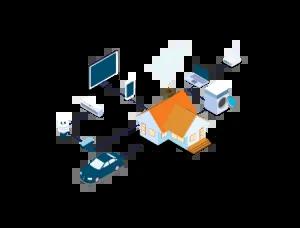Home network with all the devices connected.