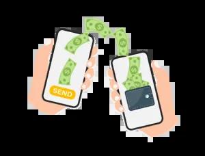 Send and receive money wireless with their phone.