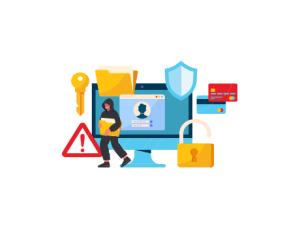 Scammer stealing your personal data.