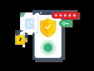 Make sure the way you access your online accounts and devices is safe and secure using passwords and credentials.