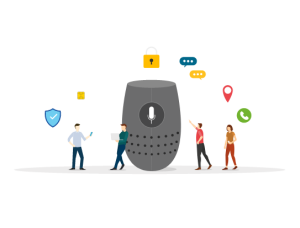 Smart home device graphic.
