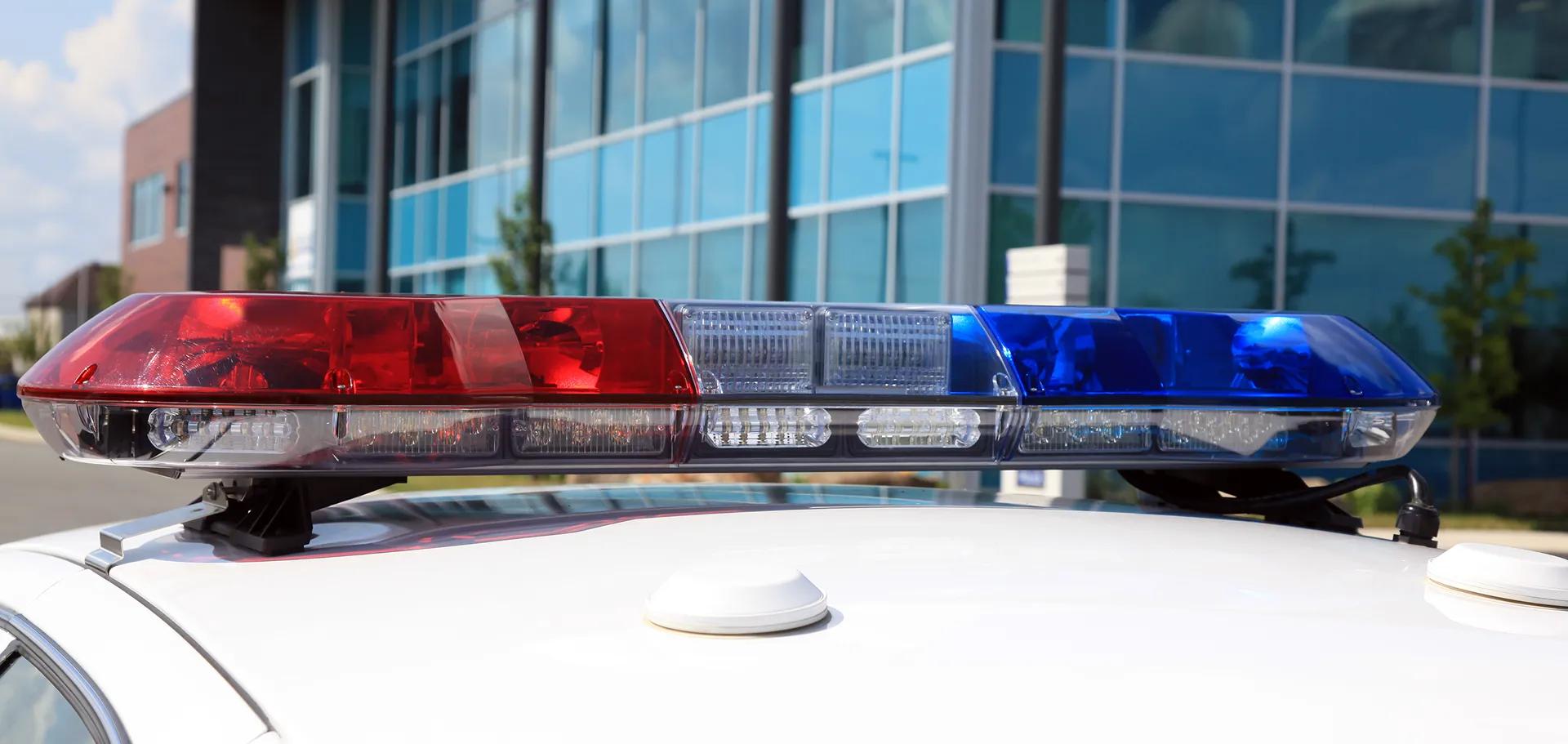 Law enforcement car lights