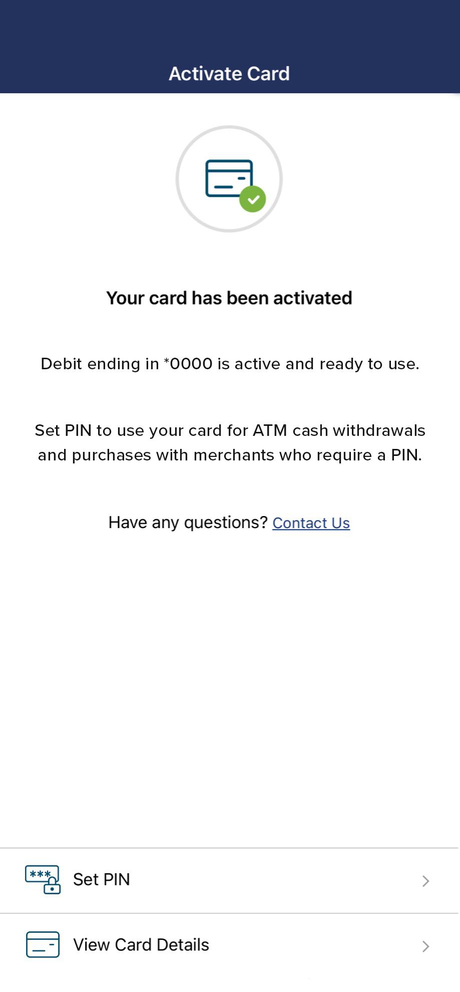 Civic app screen that highlights the selection set pin.