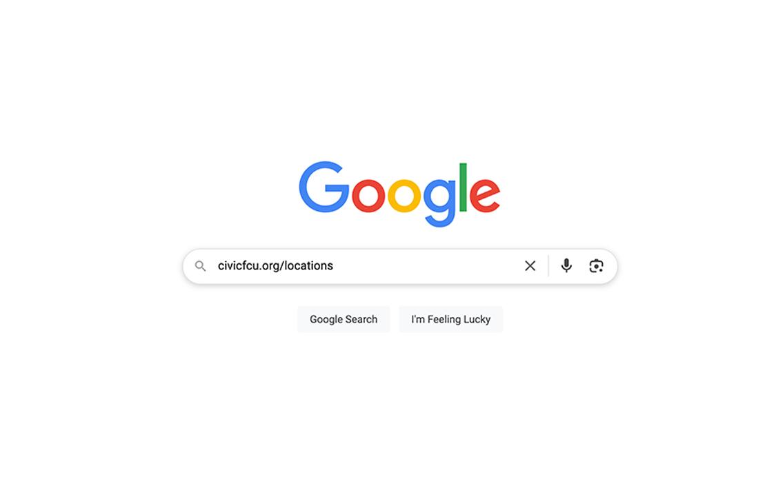 Google search of civicfcu.org/locations.