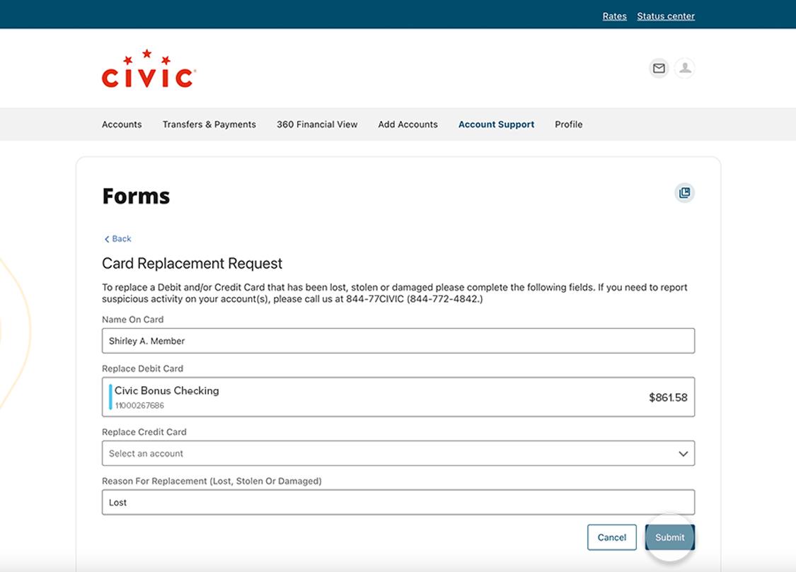 submit screen desktop