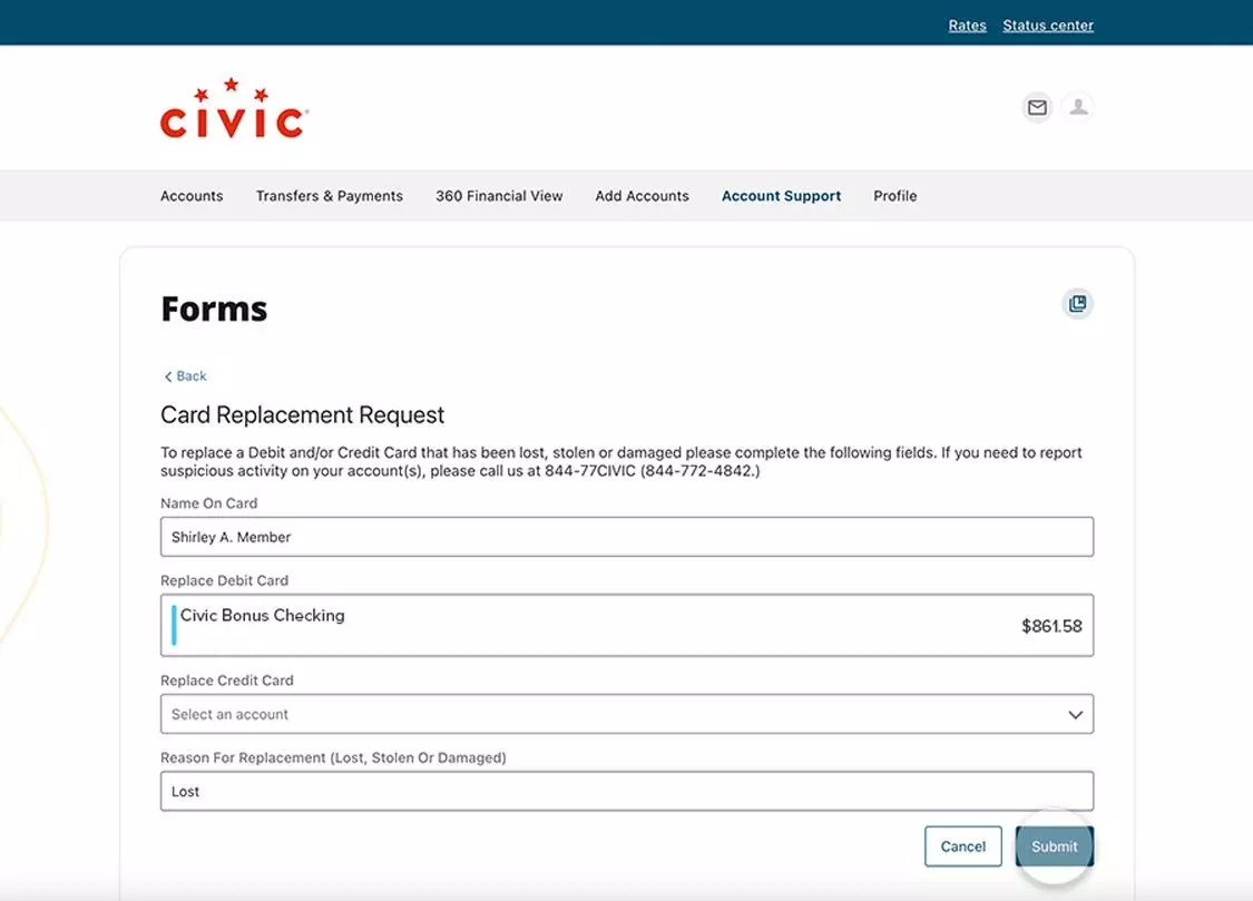submit screen desktop