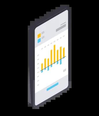 Civic Credit Union app graphic that displays the budgeting tool available to you as a member.