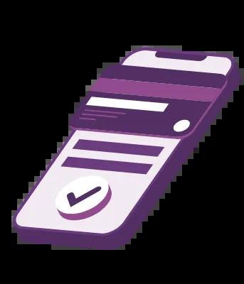 Control your card in the mobile app graphic