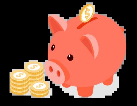 Graphic of a piggy bank