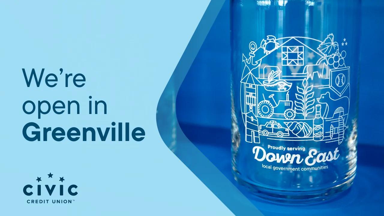 We're open in Greenville