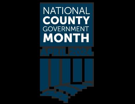 National County Government Month, April 2024 logo