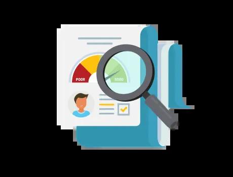 Credit report graphic.