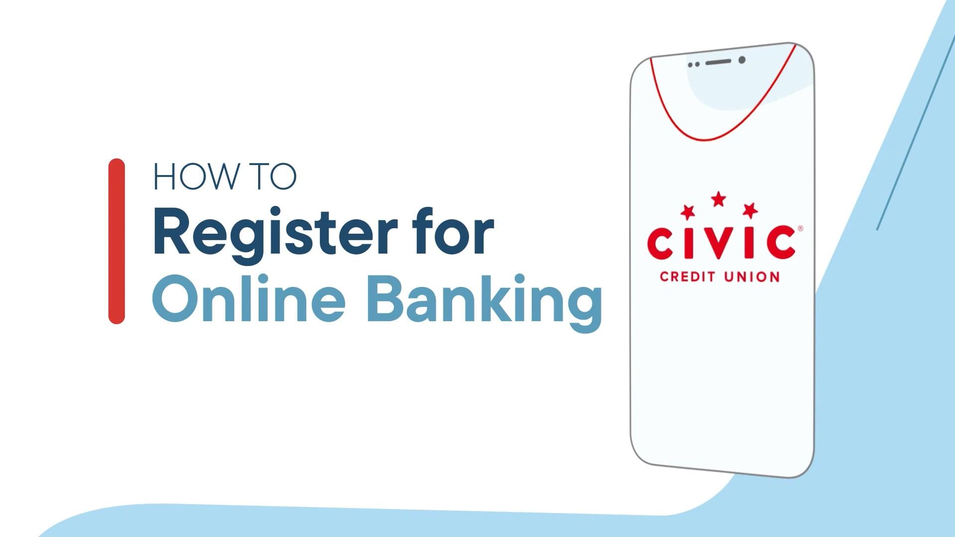 How to register for online banking video tutorial. Watch now.