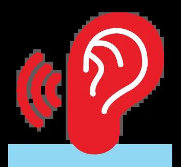 Speech or hear difficulties icon