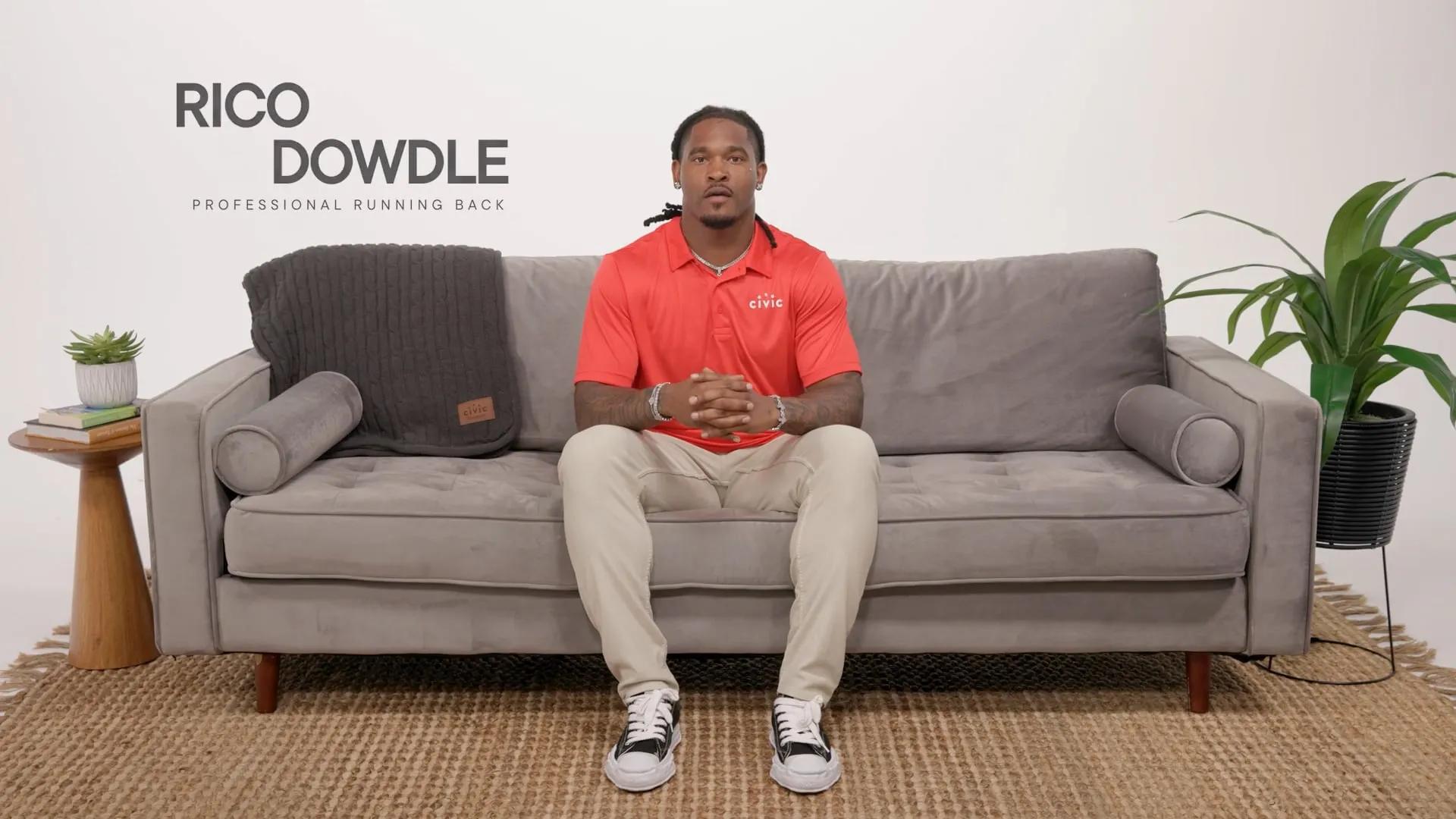 Rico Dowdle, professional running back talking about Civic HELOC product.