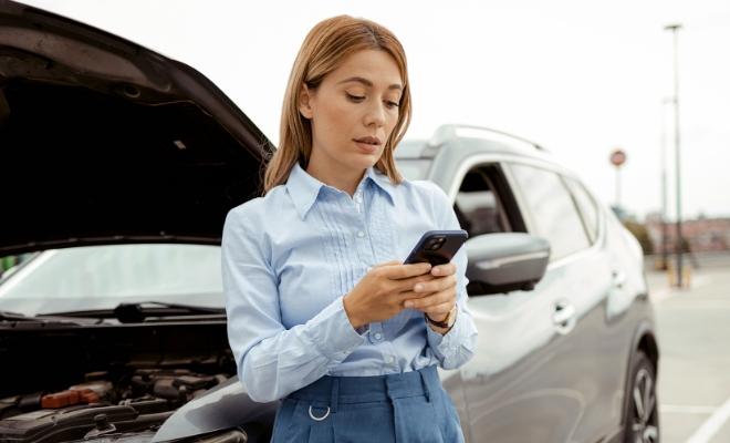 Woman feeling confident in next steps after a car cash because she has Civic Gap+ auto insurance. 