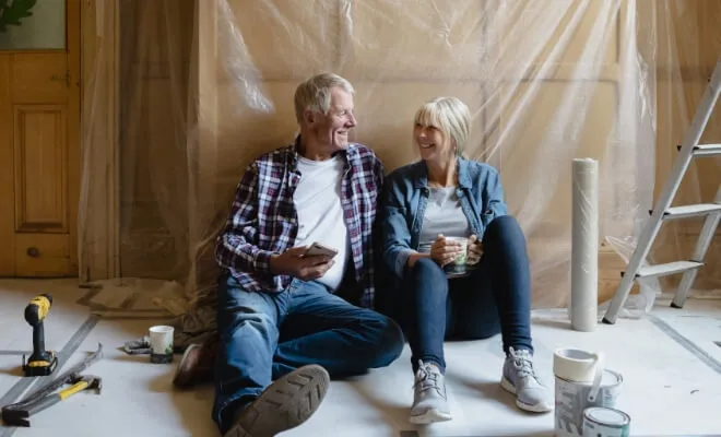 A couple embarks on their home renovation journey, powered by the Civic Credit Union Home Equity Line of Credit.