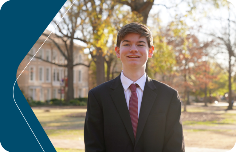 Portrait shot of Benjamin Roach, the 2025 Scholarship Recipient.