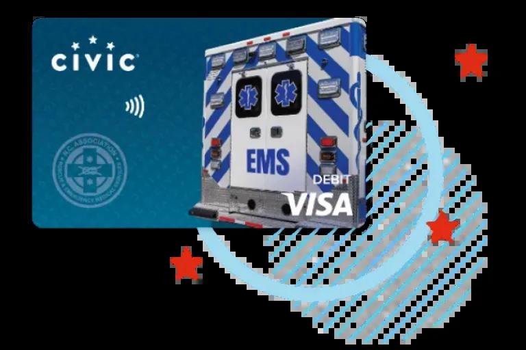 Civic Rescue and EMS Debit card.