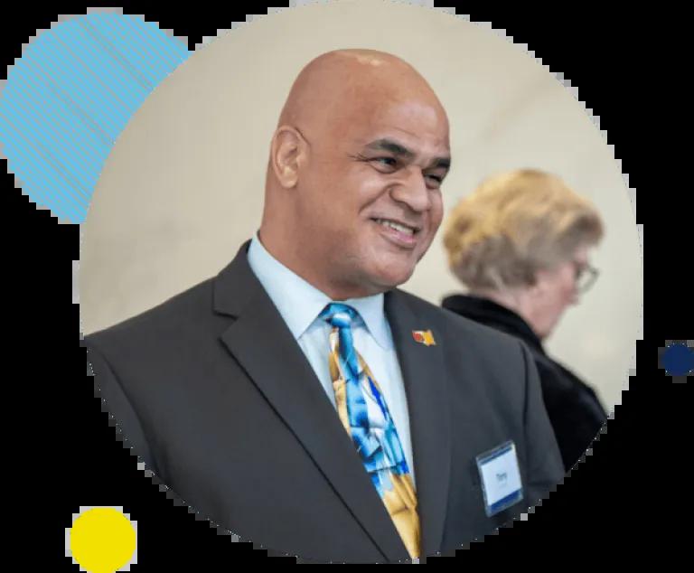 Tony Brown at an event